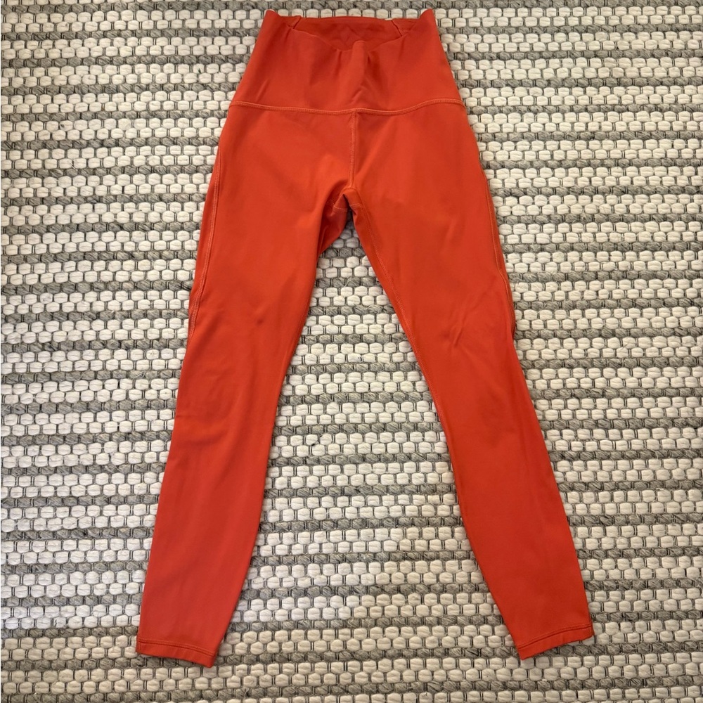 Coral Lululemon leggings